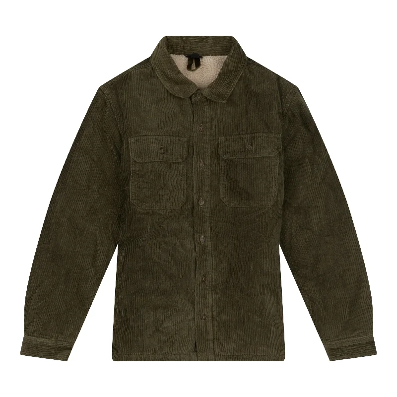 Exclusive Access Men's Pile-Lined Corduroy Shirt Jacket