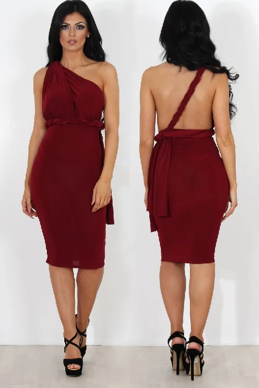 Huge Discounts Emma Wine Multiway Dress