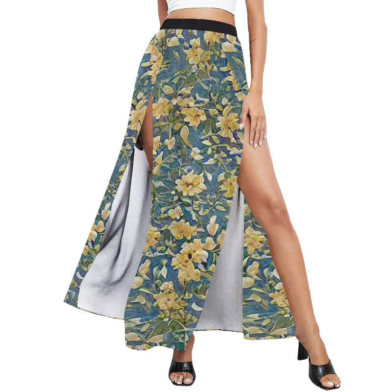 Final Sale Women's High Slit Long Beach Dress (S40)