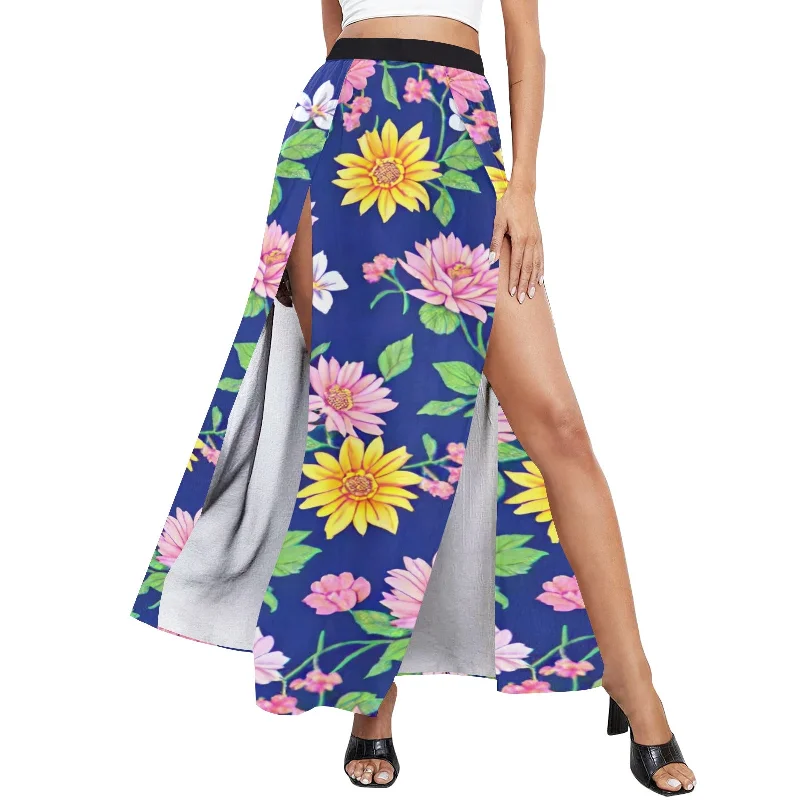 Daily Specials Women's High Slit Long Beach Dress (S40)