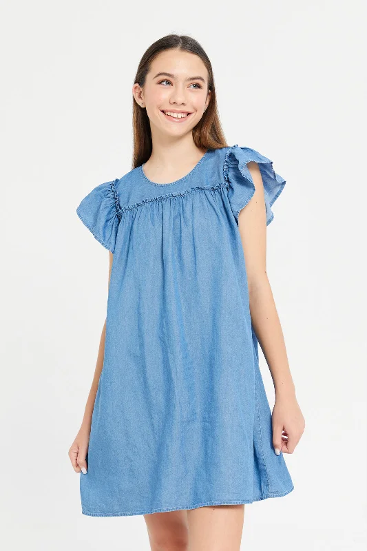 Today’s Deal Senior Girls Blue Denim Dress