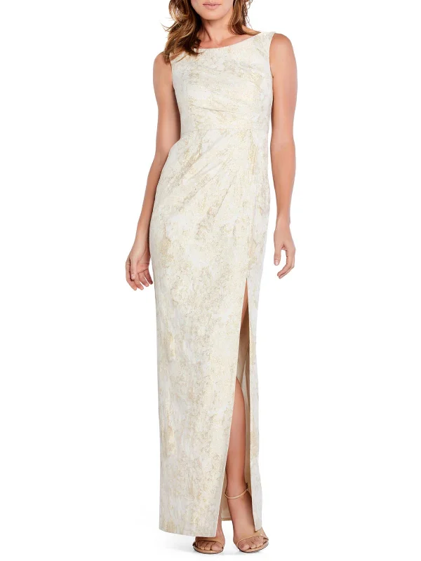 YEAR-End Clearance Womens Metallic Maxi Evening Dress