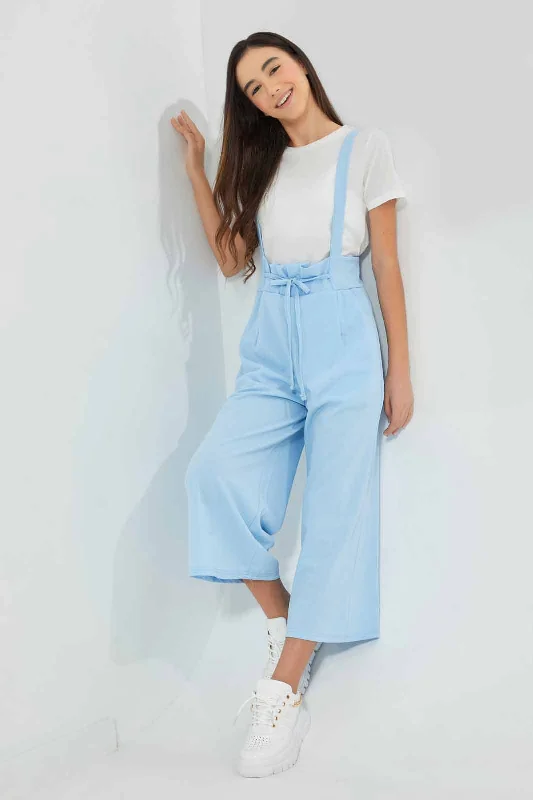 Act Now Blue Capri Jumpsuit