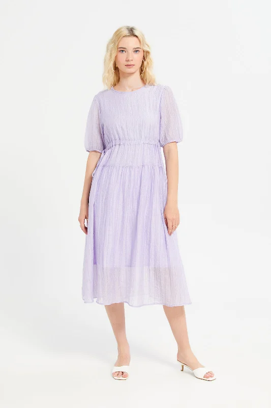 Major Savings Women Lilac Mid Length Dress