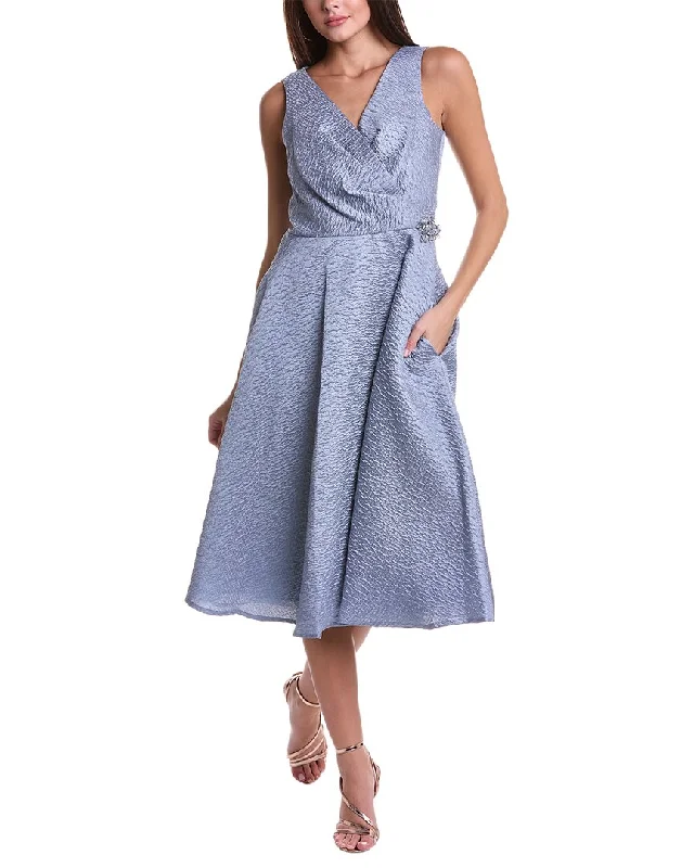 Price Meltdown Teri Jon by Rickie Freeman Textured A-Line Dress