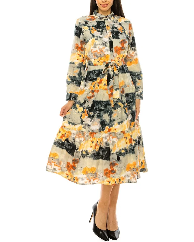 Inventory Reduction YAL New York Print Shirtdress