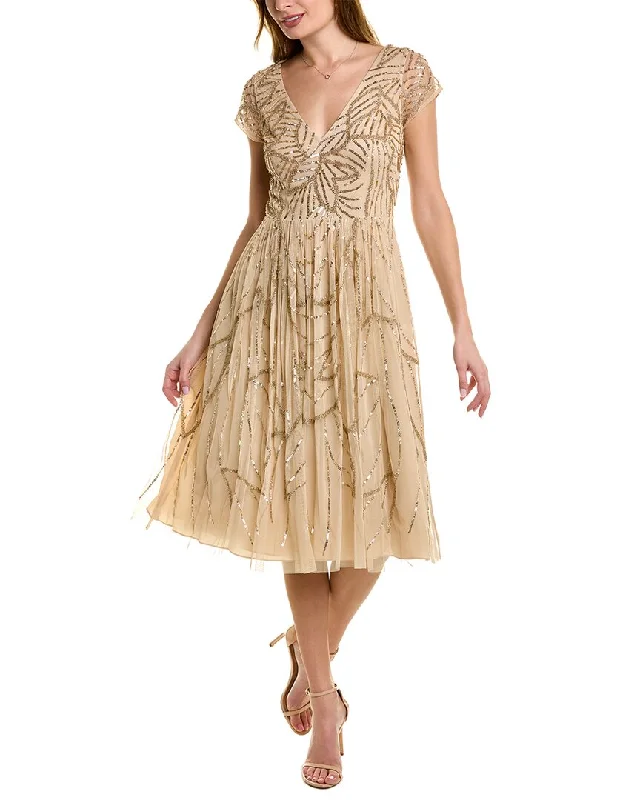 Steals and Deals Aidan Mattox Beaded Cocktail Dress
