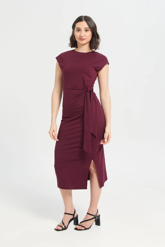 Price Drop Alert Tie Jersey Shift Dress