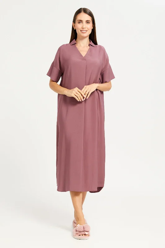 Limited Edition Women Burgundy Kaftan Dress