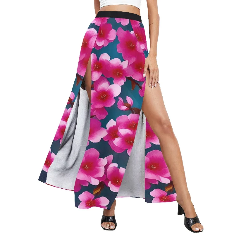 Extra Savings Women's High Slit Long Beach Dress (S40)