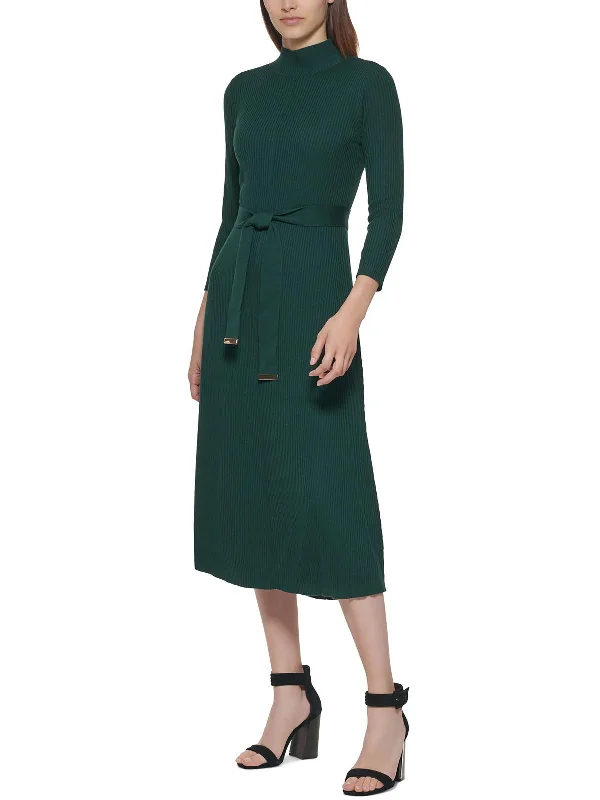 Big Discounts Womens Ribbed Tea Sweaterdress