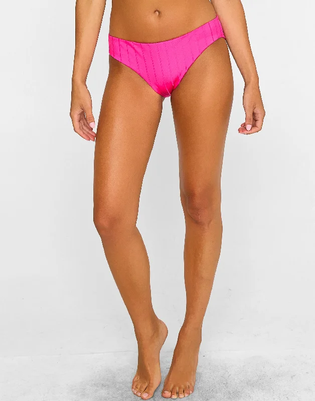 Online Exclusive Gloria Full Bottom - Influencer Pink Shiny Wide Rib
