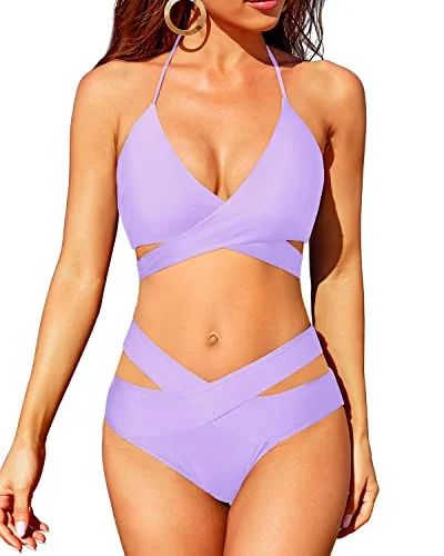 Online Specials Two Piece Push Up High Waisted Swimsuit Sets for Women Bikini
