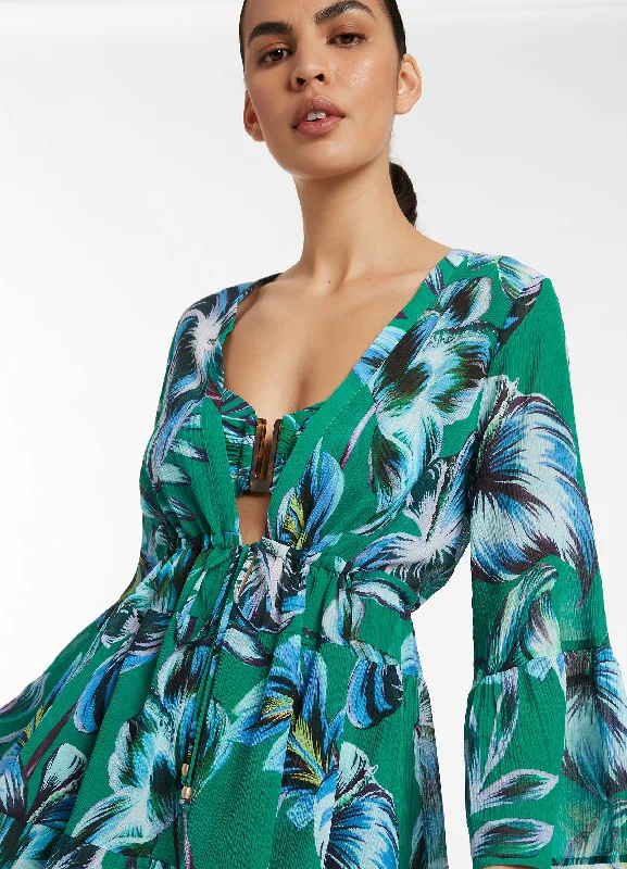 Best Deals Viva Cover up Dress - Emerald
