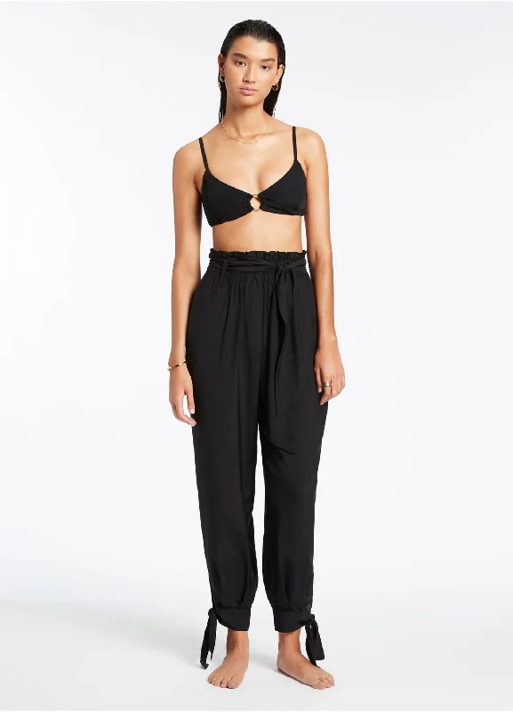 Price Cut Jetset Tie Cuff Pant - Black