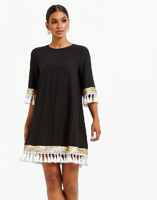 Final Sale Shimmy Shimmy Tassel Dress