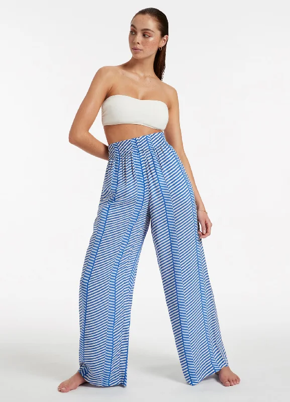 Savings Alert Amoudi Wide Leg Pants - Sapphire