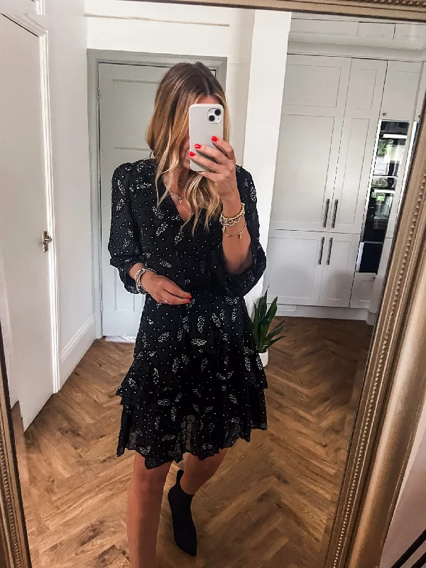 Fantastic Offers Sparkle Detail Frill Dress