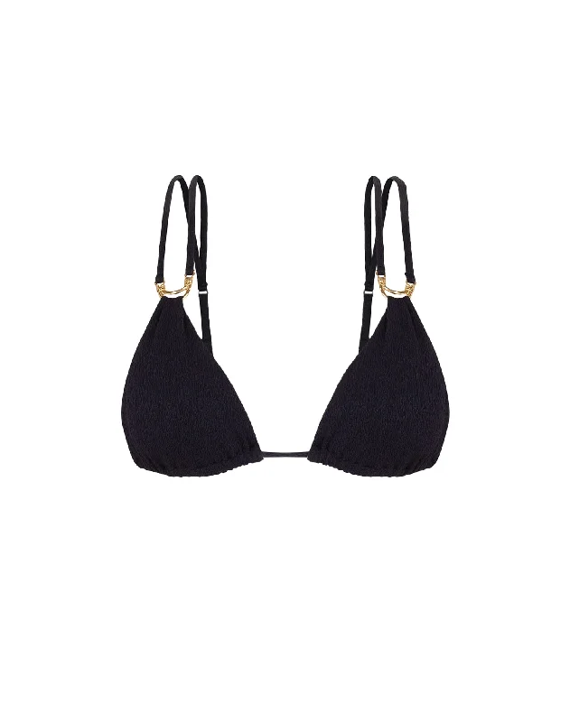 Discount Deals Firenze Callie Parallel Tri Top - Black