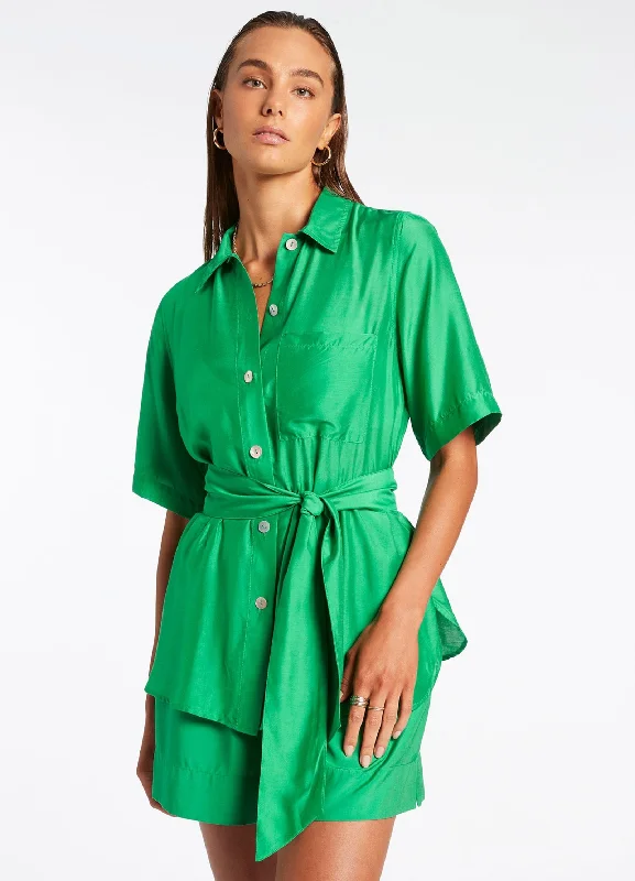 Reduced Prices Jetset Short Sleeve Shirt - Green