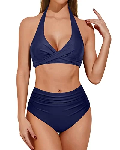 Amazing Deals High Waisted Bikini Sets for Women Tummy Control Two Piece Swimsuits