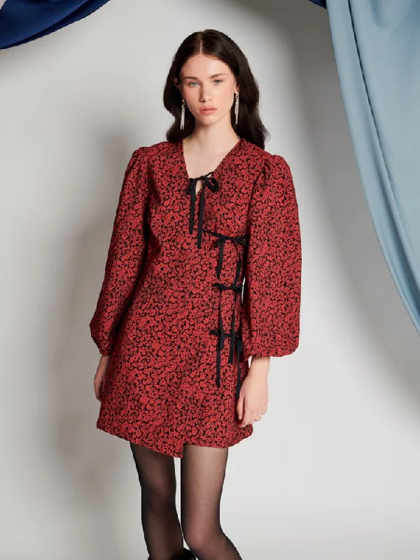 Hot Deal Davina Wrap Mini Dress