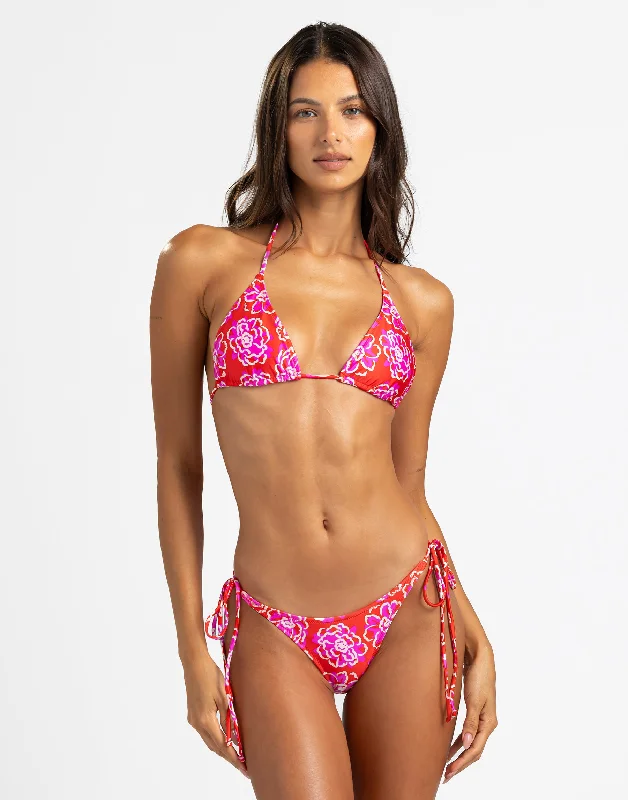 Clearance Items Luna Triangle Top - Red Floral