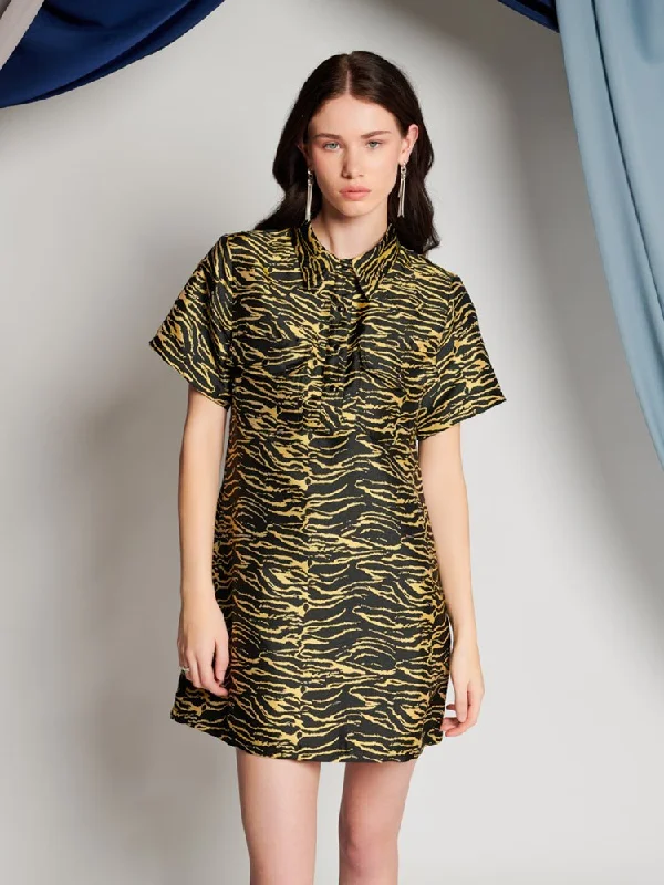 Extra Savings Bonnie Zebra Mini Dress