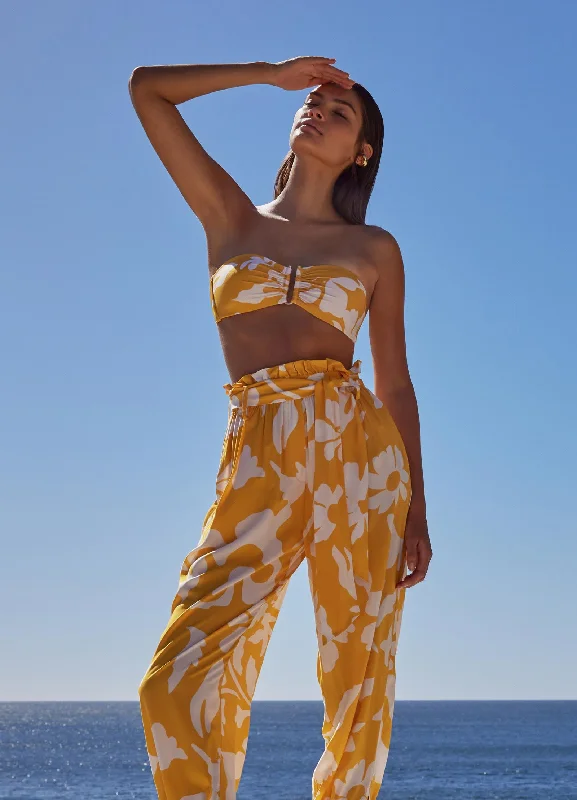 Can't Miss Emporio Flowing Pants - Marigold