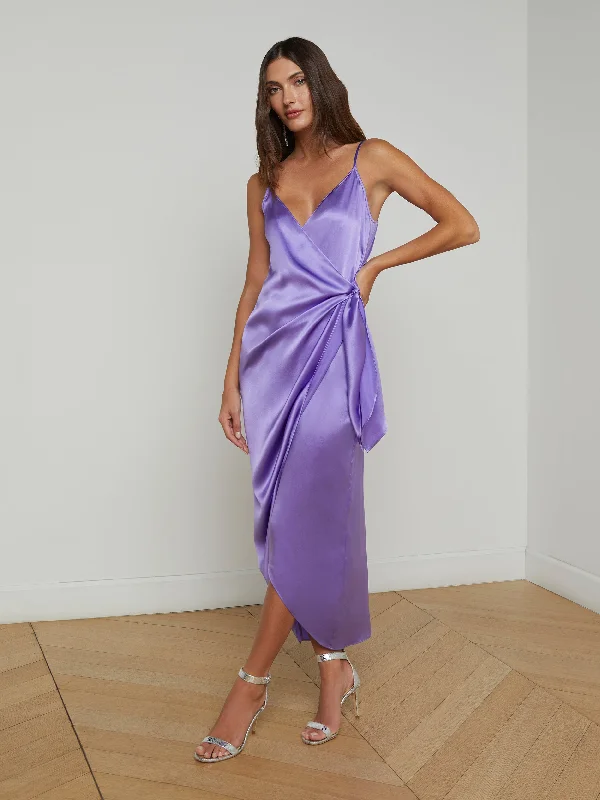 Epic Deals Amilia Silk Wrap Dress