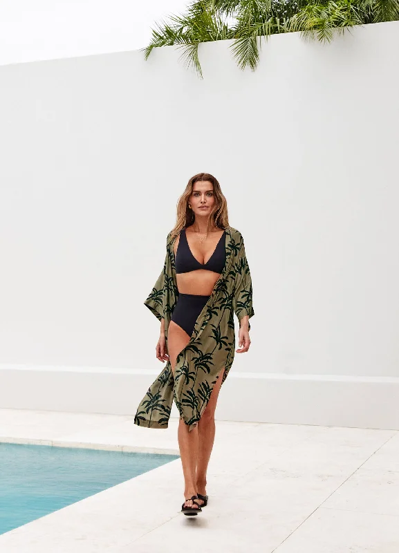 Final Markdown Palme Beach Robe - Olive