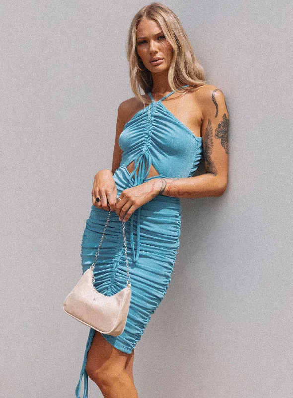 Limited Time Discount Amanza Midi Dress Blue