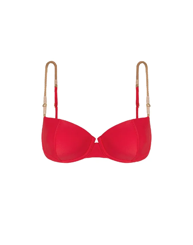 Members Only Layla Nissi Top - Red Poppy