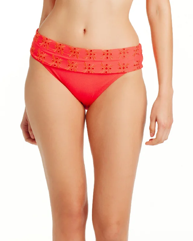 Seasonal Clearance 2024 Bleu by Rod Beattie Eyes Wide Open Fold Over Brief Bikini Bottom (More colors available) - Rbeo24531
