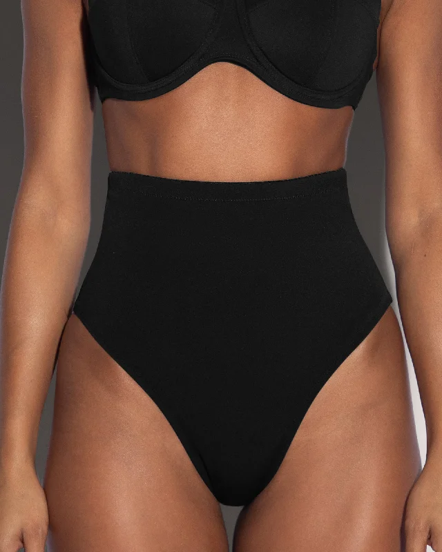 Sneak Peek Sale Extreme Hi Cut Kini Bottom - Black