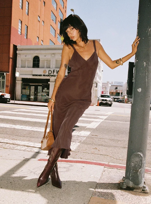 Exclusive Access Laurette Maxi Dress Brown