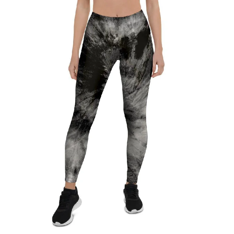 Bargain Prices Black Tie Dye Women's Leggings