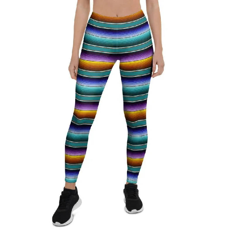 Savings Alert Blue Baja Serape Women's Leggings