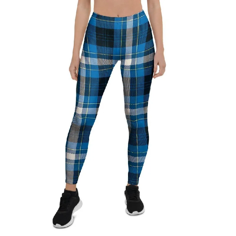Price Blitz Blue Plaid Tartan Scottish Women's Leggings